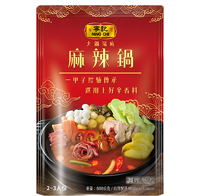 寧記 麻辣鍋, 800g, 1包
