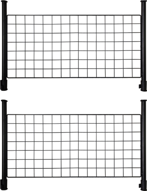 AMOS 亞摩斯 頂天立地網片置物架 TAW015BK 75 x 35cm, 黑色, 2個