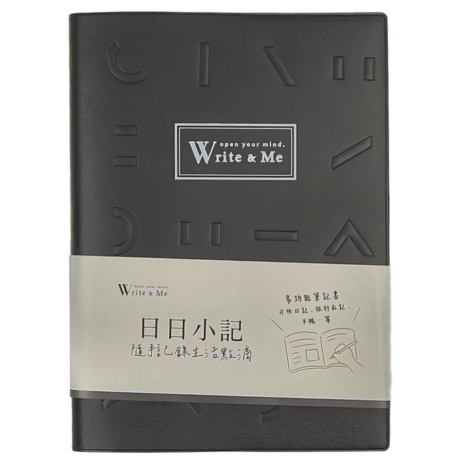 JOY STAR 九達 Write&Me 日日小記 JD-3255B 幾何 2本, 黑色, 1組