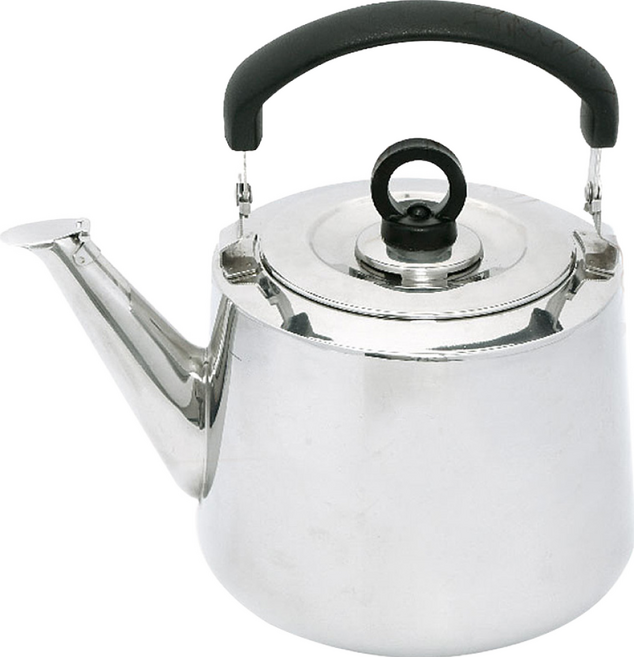Beatrice 碧翠絲 304不銹鋼歐式笛音壺 - 把手、壺蓋頂: 電木(耐熱温度: 120°C) 厚度0.7mm 台灣製造, 4L, 1個