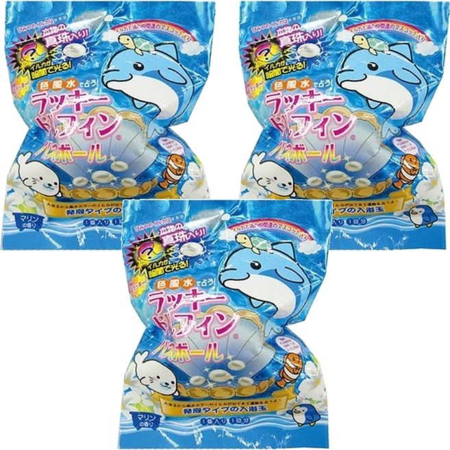 日本 nol 海豚入浴球 內含海豚公仔 共7種 隨機出貨, 80g, 3包