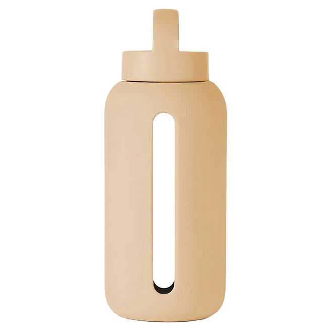 Bink Day Bottle 27oz 玻璃矽膠水瓶 - 沙色, 1個, 800ml