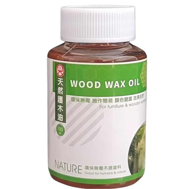 山仁 護木油 WOOD WAX OIL 環境無毒 顏色豐富 效果自然, 1罐