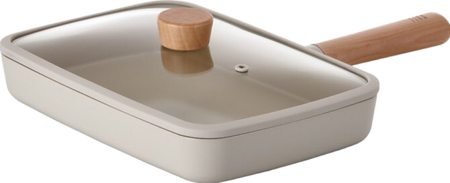 NEOFLAM FIKA系列鑄造 不沾早午餐煎鍋+玻璃蓋 1740g, 29cm, 1組