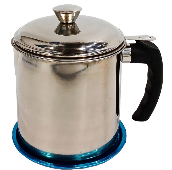 FAmILyLIFE 生活 304不鏽鋼濾油壺, 1.3L, 1個