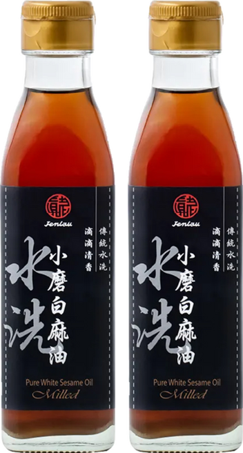 真老 純小磨白麻油, 200ml, 2瓶