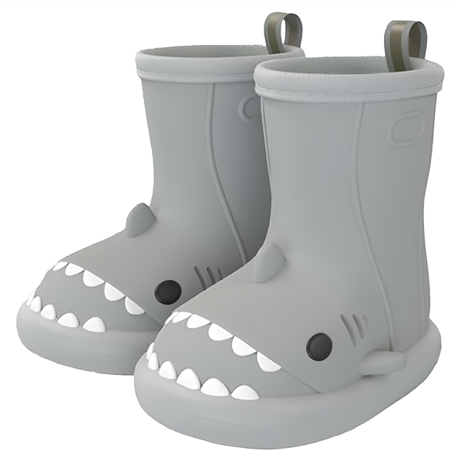 可愛鯊魚兒童雨鞋