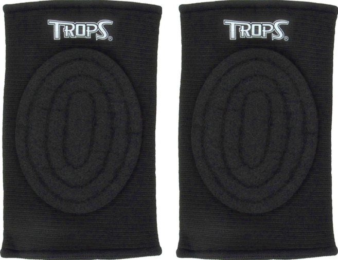 TROPS 特波士 多功能墊片護膝 適用於各項運動 保護膝蓋避免擦傷 台灣製造, 2個, 黑色
