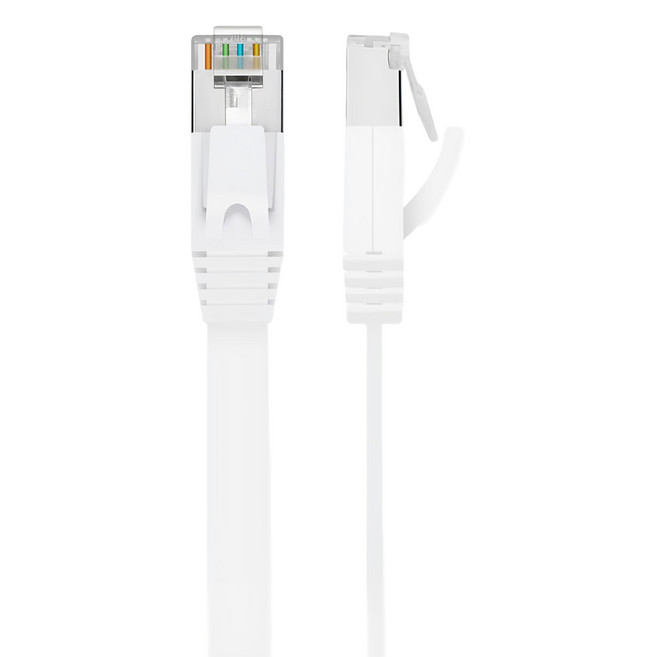 POLYWELL 寶利威爾 CAT6A 高速網路線 10Gbps RJ45 福祿克認證 PW15-W58-G100, 10m, 白色, 1條