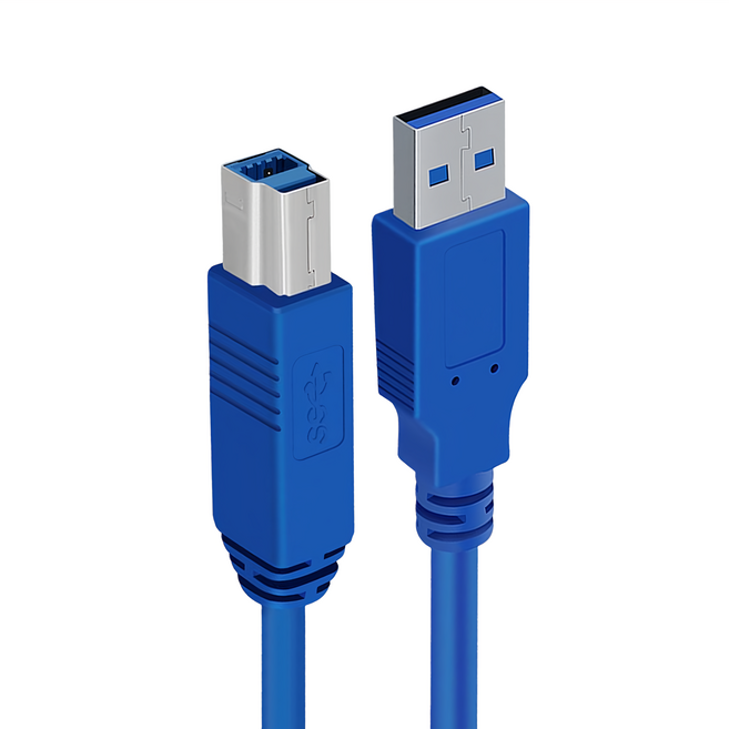 Bravo-U USB 3.0 數據傳輸線/A公對B公 藍色, 1.8m, 1條
