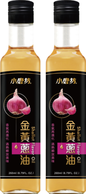 小磨坊 金黃蔥油, 260ml, 2瓶