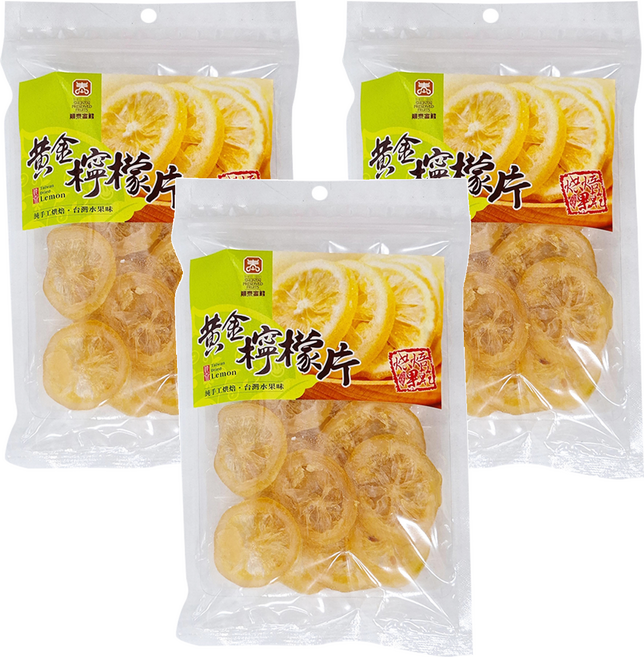 順泰 黃金檸檬片, 150g, 3包