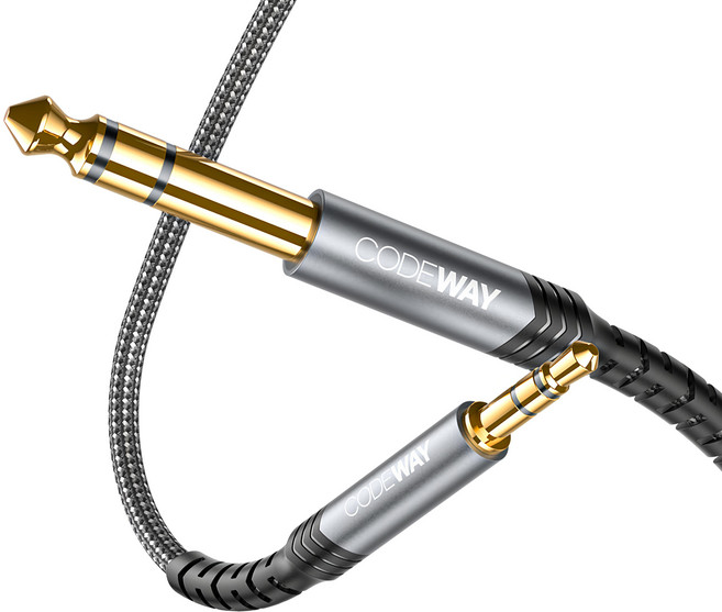 CODEWAY 3.5轉5.5 音頻/電源連接線 高品質耐用 5m, 1個, WA3555, 灰色