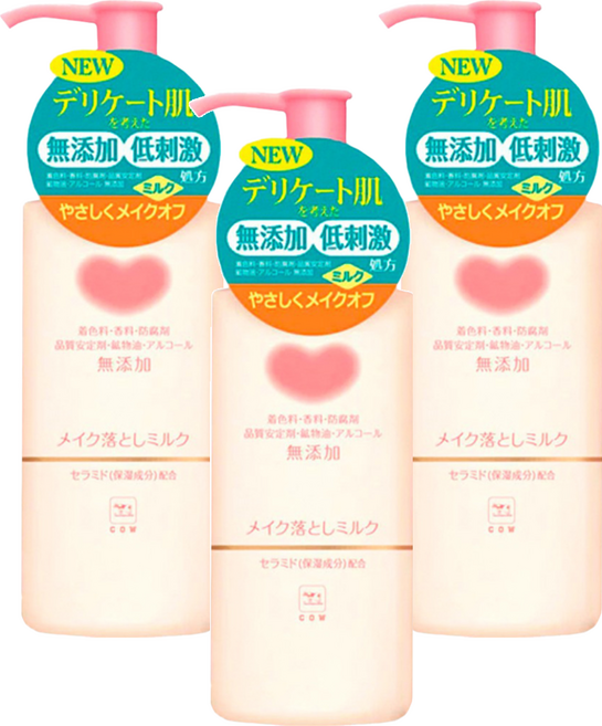 COW STYLE 牛乳石鹼 無添加卸妝乳, 150ml, 3瓶