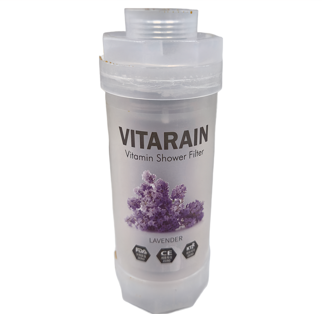 VITARAIN 維他命 沐浴過濾器 含維他命C、蜂蜜、蜂膠、奶粉, 薰衣草, 1個