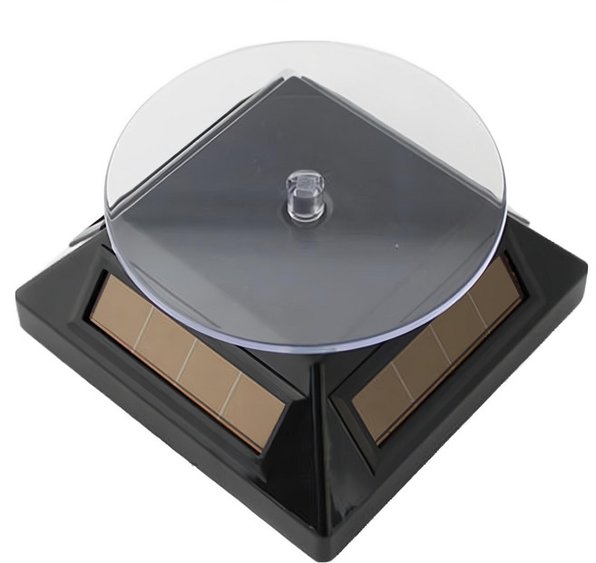 E.City 360度光動能商品旋轉展示架, 顏色隨機, 1個