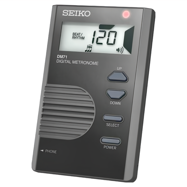 SEIKO 精工 DM71BE 數位節拍器, 黑色, 1個
