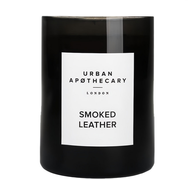 URBAN APOTHECARY 經典系列 香氛蠟燭, Smoked Leather 菸草皮革, 300g, 1件