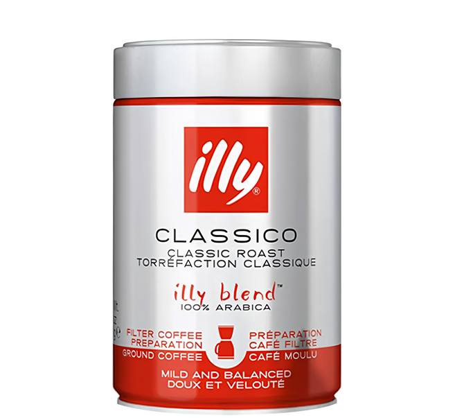 illy 意利 中培濾泡咖啡粉, 1罐, 250g, 手沖式