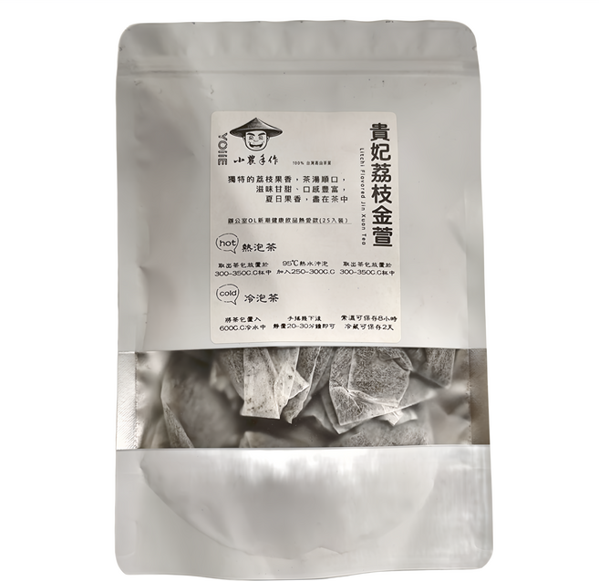 貴妃荔枝金萱三角立體茶包, 3g, 25包, 1袋
