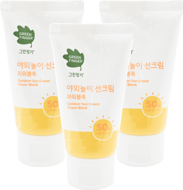 GREEN FINGER 綠手指 幼兒戶外滋潤防曬乳 SPF50+ + PA++++, 80ml, 3條