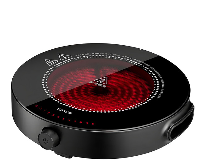 Kinyo 多功能智慧黑晶電陶爐 310 x 310 x 80mm 1.9kg, ECH-6670, 普通型