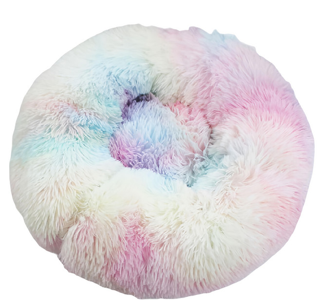 毛絨深度睡眠寵物睡窩, 1個, 混合顏色