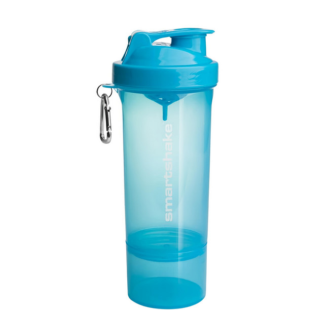 SmartShake Slim雙層搖搖杯 直徑8.9cm x 高21.3cm, 天晴藍, 500ml, 1個
