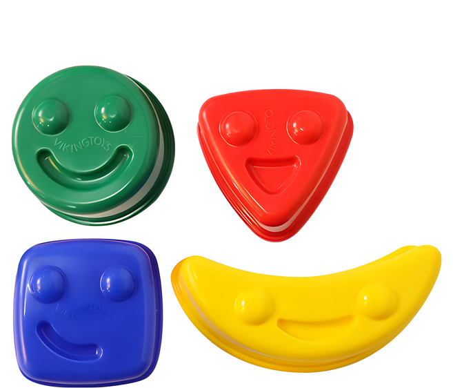 VIKINGTOYS 維京玩具 夏日沙灘玩沙模具, 歡樂笑臉 多色, 100g, 1組