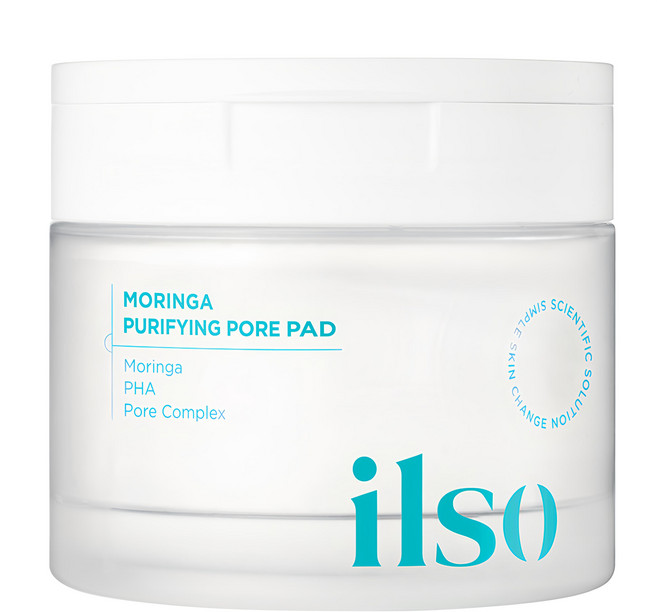 ilso 辣木緊緻毛孔棉片 含PHA和LHA成分 管理角質 光滑細緻 淨化毛孔 保濕 清爽潤澤 潔淨舒適, 1件, 60片