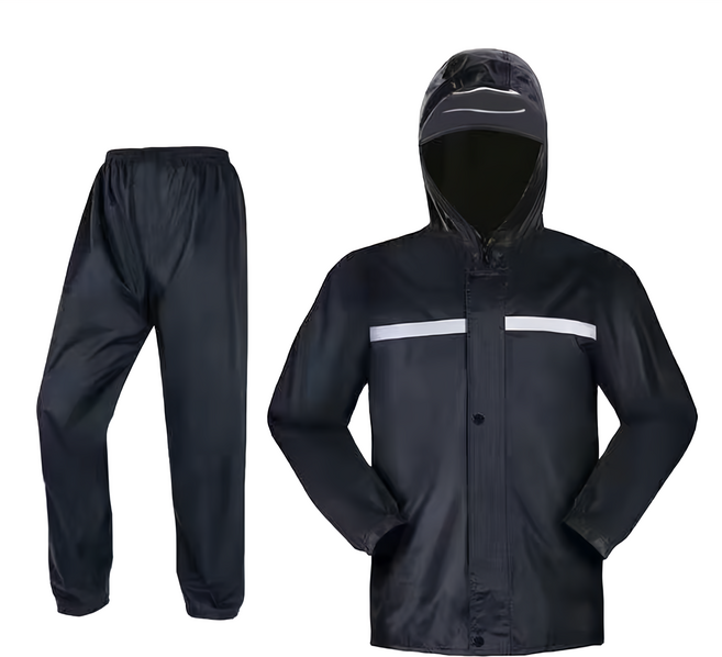 WOLF WALKERS 兩件式雨衣, 楓葉黑