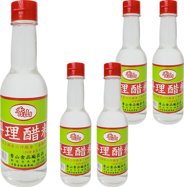 香山 料理醋精, 240ml, 5瓶