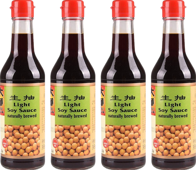 大華醬油 特級純釀造醬油 生抽, 305ml, 4瓶