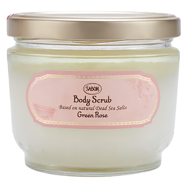 SABON 全新升級 身體磨砂膏 以色列綠玫瑰, 1罐, 600g