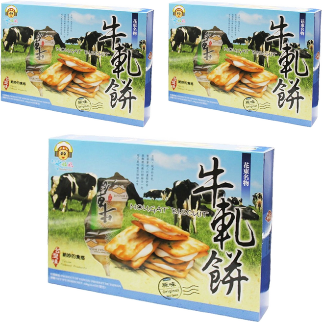 東方水姑娘 牛軋糖蘇打餅, 126g, 3盒