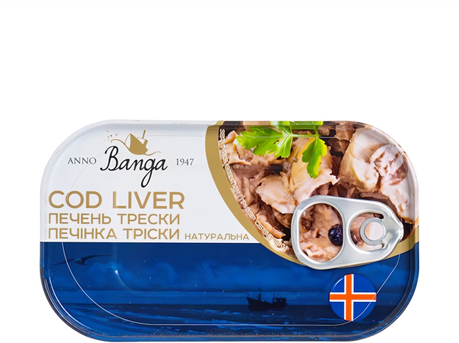 banga 鱈魚肝, 115g, 1罐