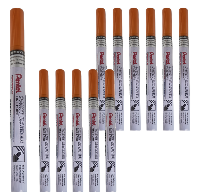 Pentel 飛龍文具 油漆筆 FINE POINT, 1色, 1盒