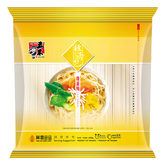 五木 雞蛋麵, 2kg, 1包