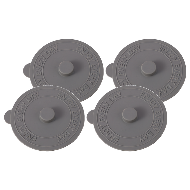 G676矽膠密封杯蓋, 水泥灰, 4個