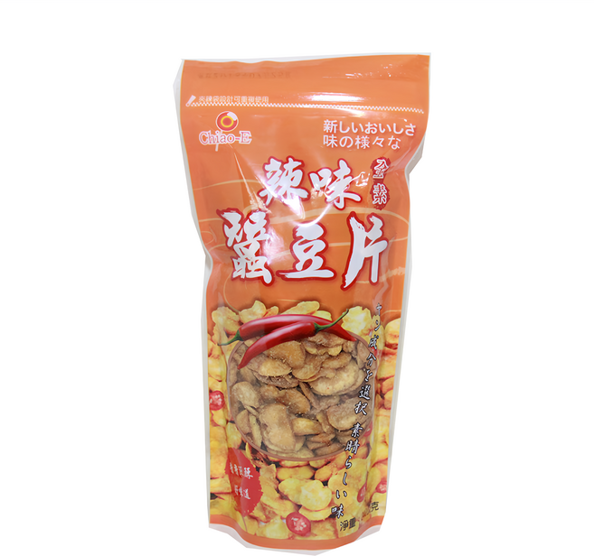 Chiao-E 巧益 素食麻辣蠶豆片, 210g, 1包