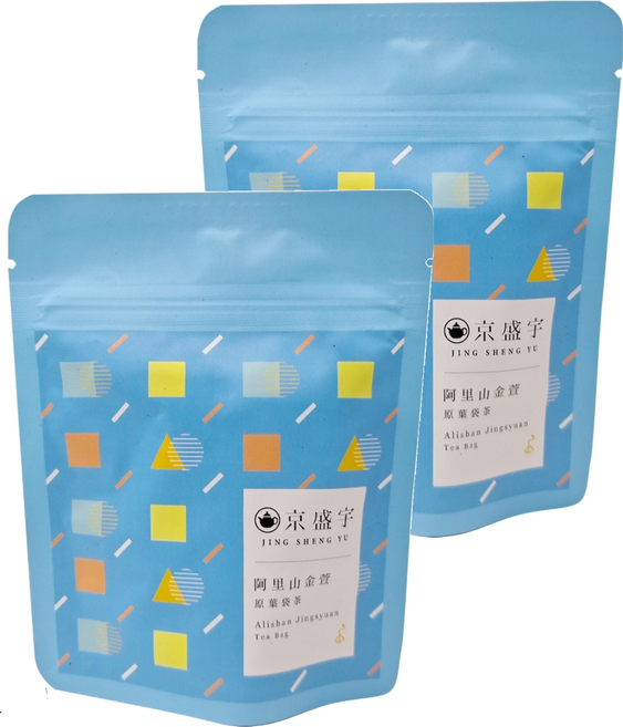 京盛宇 阿里山金萱 原葉袋茶隨行包, 3g, 7包, 2袋