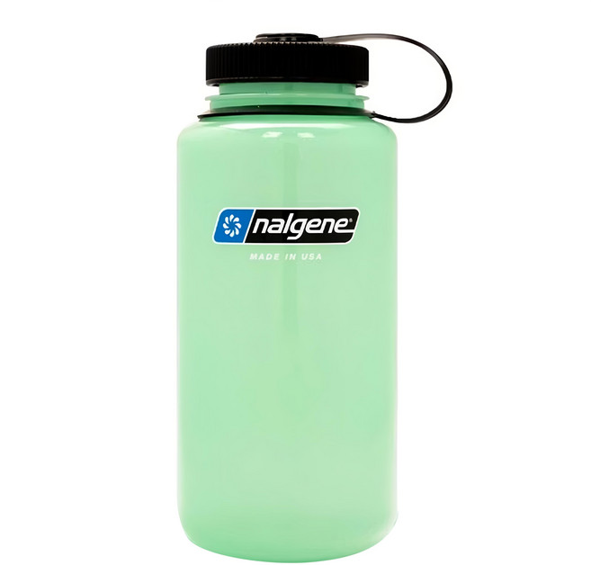 nalgene Sustain永續系列 寬嘴水壺, 發光綠, 1L, 1個