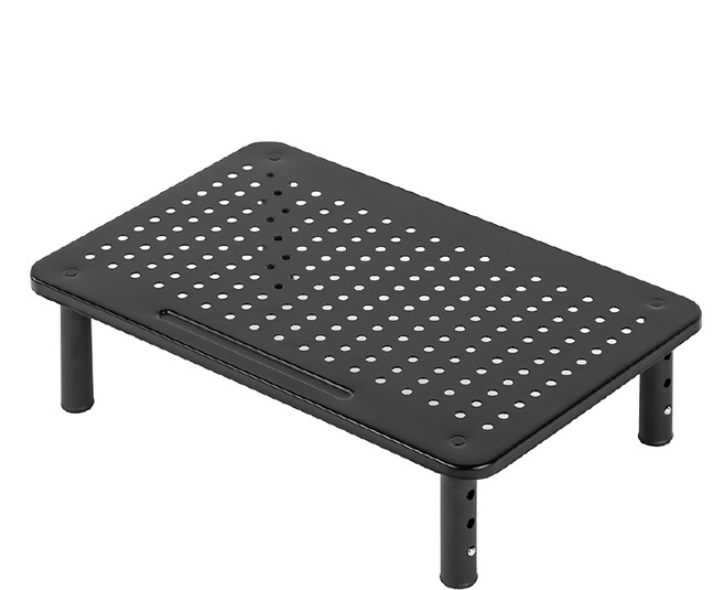 Home Planet 3段可調節電腦螢幕增高架, 黑色