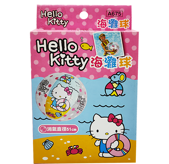 SUCCESS 成功 海灘球 3歲以上, 51cm, HELLO KITTY, 1個