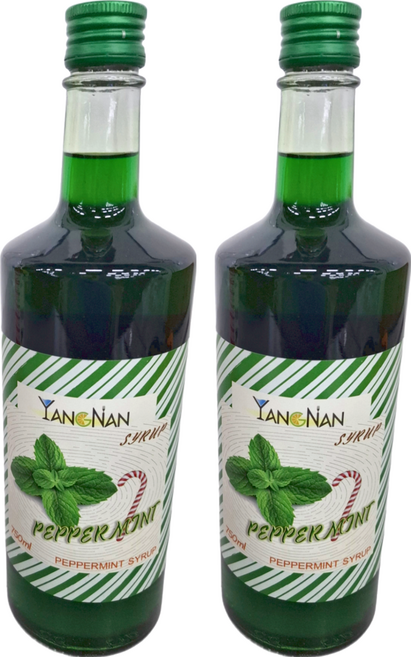 YANGNAN 仰南 薄荷香蜜風味糖漿, 750ml, 2瓶