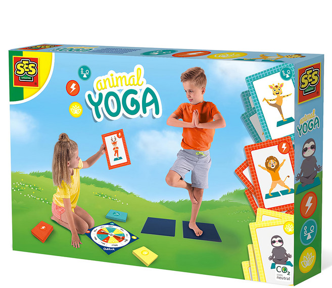 SES 動物瑜珈轉盤 #02288 1盒, 多色