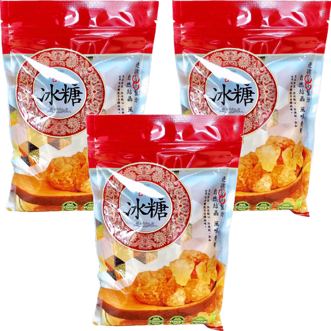 珍田生機 古早味冰糖, 400g, 3包