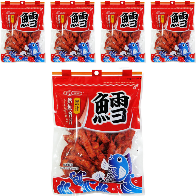 惠香 鱈魚風味蜜汁香片, 230g, 5包