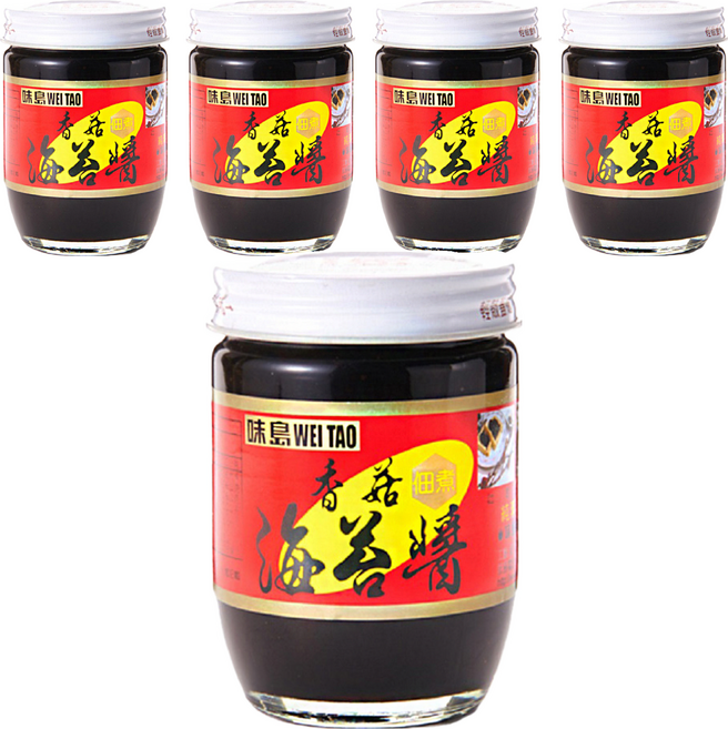 味島 香菇海苔醬 純素, 190g, 5罐