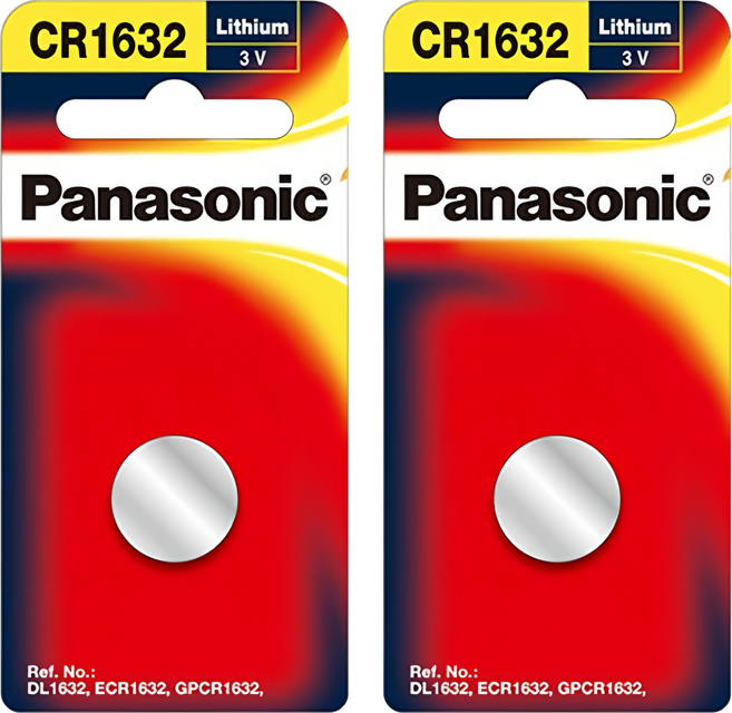 Panasonic 台灣公司貨 鋰鈕扣電池 CR-1632, 1入, 2組